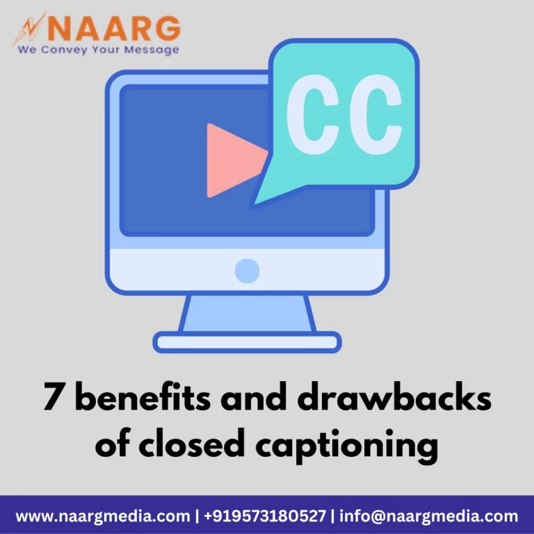 Visual representation illustrating the 7 Benefits and Drawbacks of Closed Captioning featuring a computer with the 'CC' symbol.