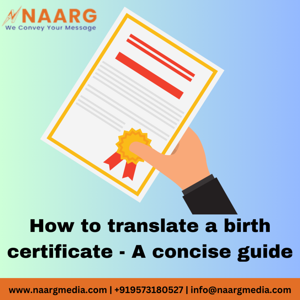 How To Translate A Birth Certificate A Concise Guide