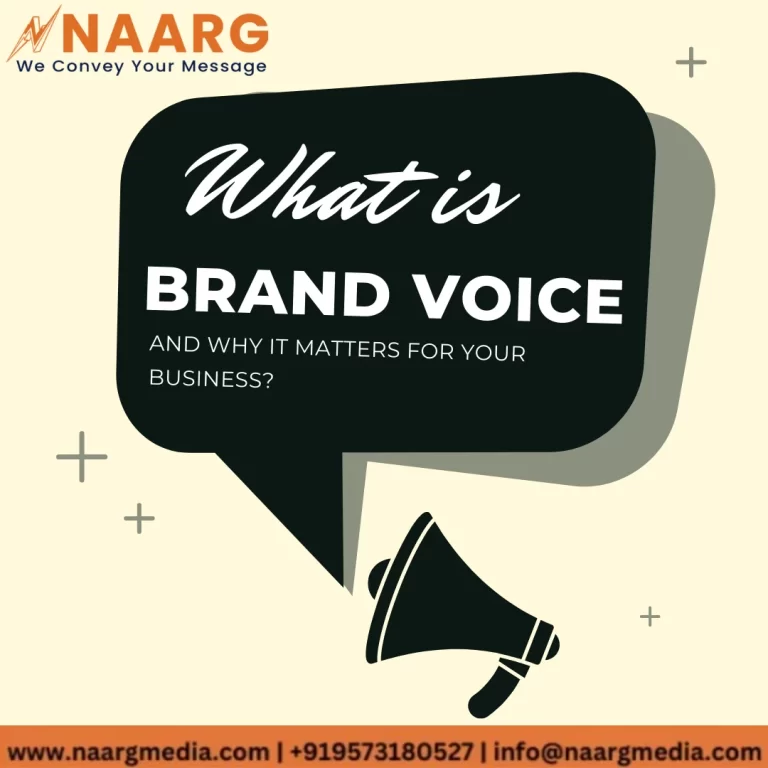 Illustration of a megaphone representing different aspects of a business, symbolizing the concept of brand voice and what brand voice is.